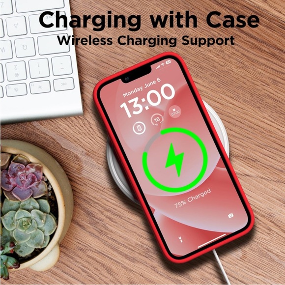 New Designed for iPhone 13 Pro Case, Liquid Silicone Case 2X Screen Protectors], - Picture 13 of 14